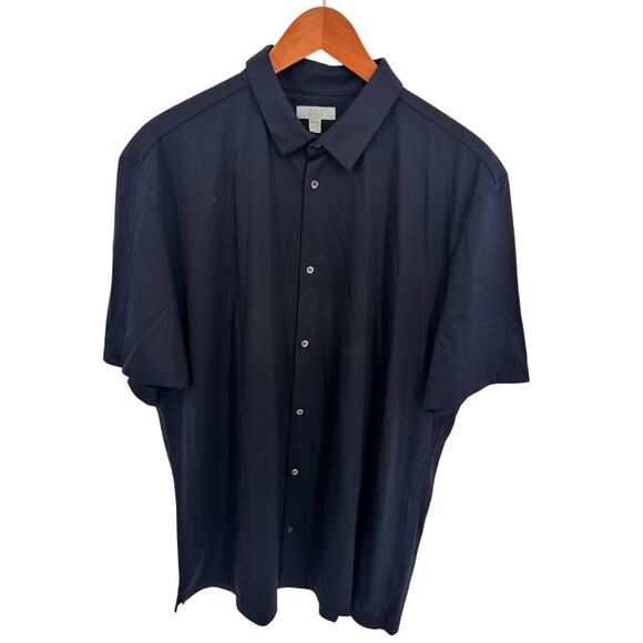 COS Men's Cotton Button Down Navy Shirt // XL - Picture 1 of 5